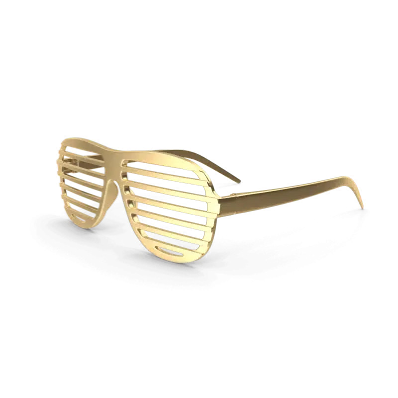 Сонцезахисні окуляри із золотою решіткою
